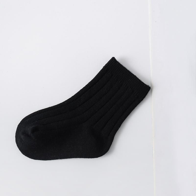 

Детские носки, мягкие однотонные носки, носки для малышей и мальчиков, носки для девочек S чёрный