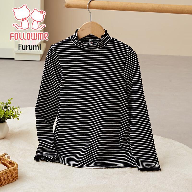 Fuluomi Girls  Striped Long-Sleeve T-Shirt 140