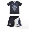 2026 Ny Herr Världsomfattande Brottningsteam Sportkläder Set Kortärmad T-shirt och Shorts för Träning Lätt Fukttransporterande