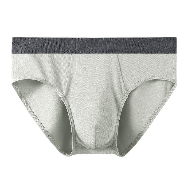 Men's Underwear Cotton Triangle Pants Antibacterial Soft and Comfortable Mid Waist Cotton Breathable Underwear