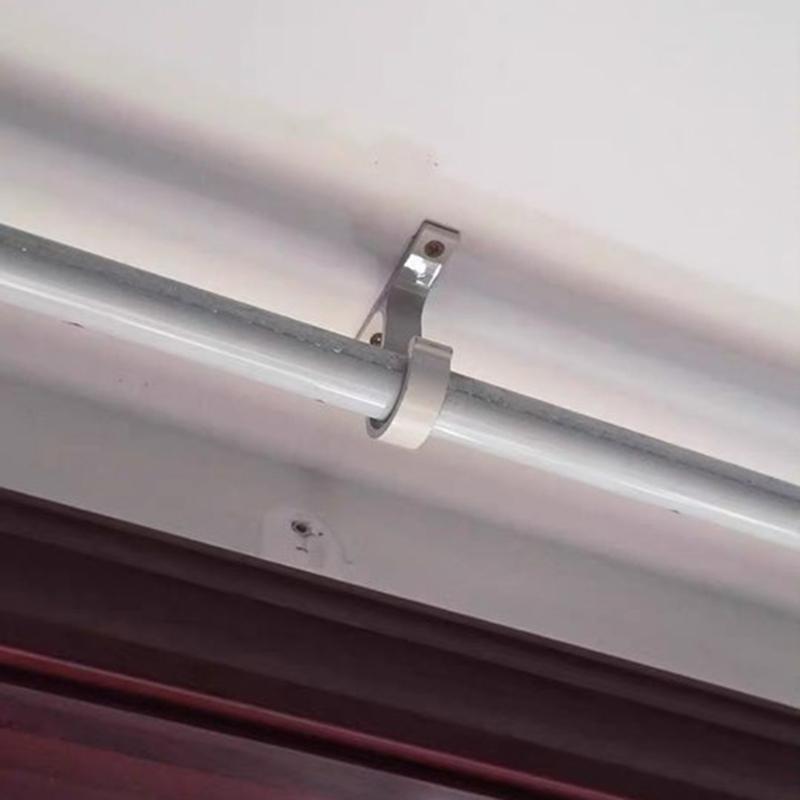 Versatile Aluminum Alloy Rod Bracket Suitable for Curtain or Wardrobe
