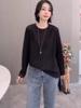 2025 Korean Winter Lace Crochet Knit Pullover: Women's Loose & Stylish Design Top