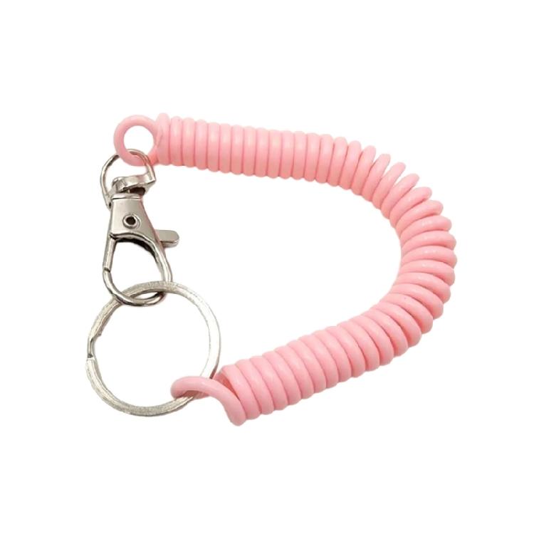 Portable Coil Springs Keychain Handmade Bag Ornament Gym Key Holder Hanging Ornament Suitable for Party Everyday Use