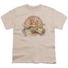 Sun Records Crossed Guitars Kids Youth T-shirt Licensed Rock Band Tee Cream