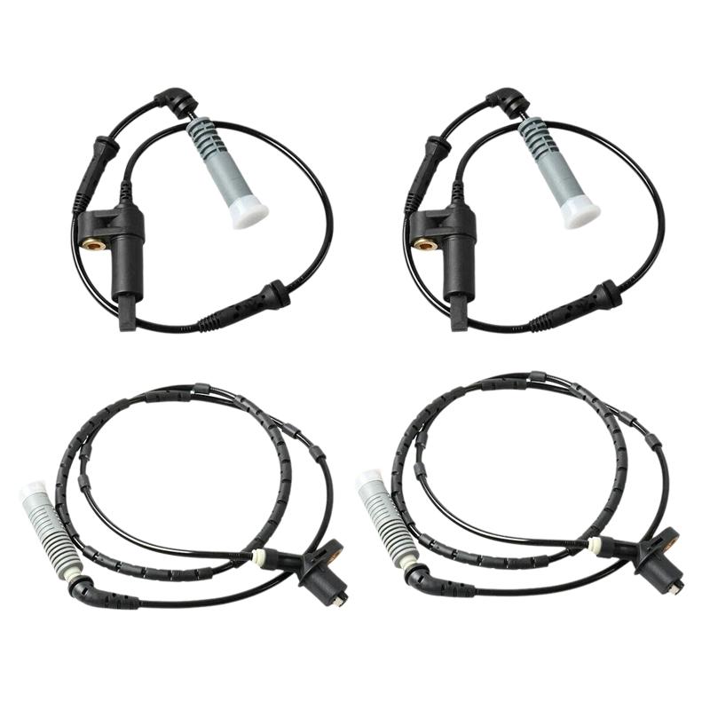 4pcs ABS Wheel Speed Sensor 34521164651 34521164652 For BMW E46 330Ci M54306S3