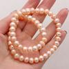 1String, Natural Freshwater Pearls, Rondelle Pearl Beads, 8–9 Mm, for DIY Necklace Bracelet, Jewelry Making, Birthday Party Crafts, 36cm