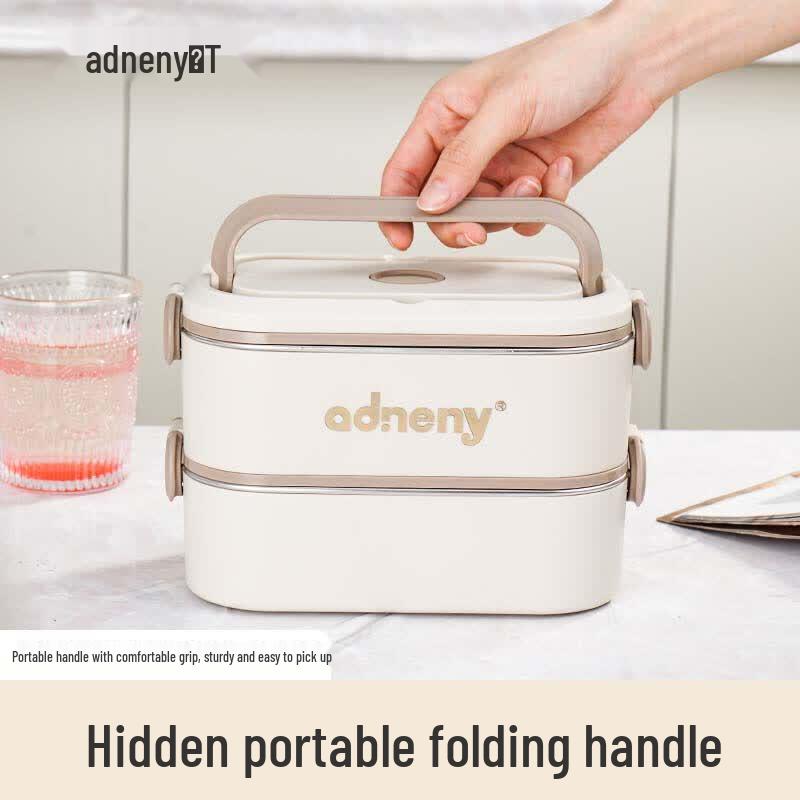 Odin Aishang Portable 2-Layer Stainless Steel Lunch Box