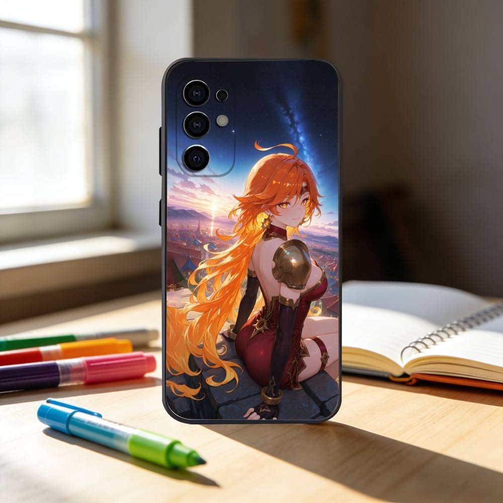 COOL Marveka Genshin Impact Phone Case For Samsung S25,S24,S21,S22,S23,S30,Ultra,S20,Plus,Fe,Note,10,9,5G Black Cover