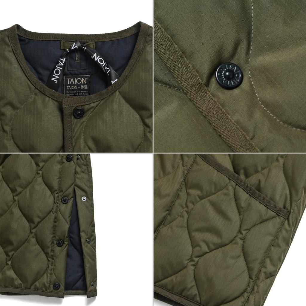 Taion Down Vest Black 004B2ML-1