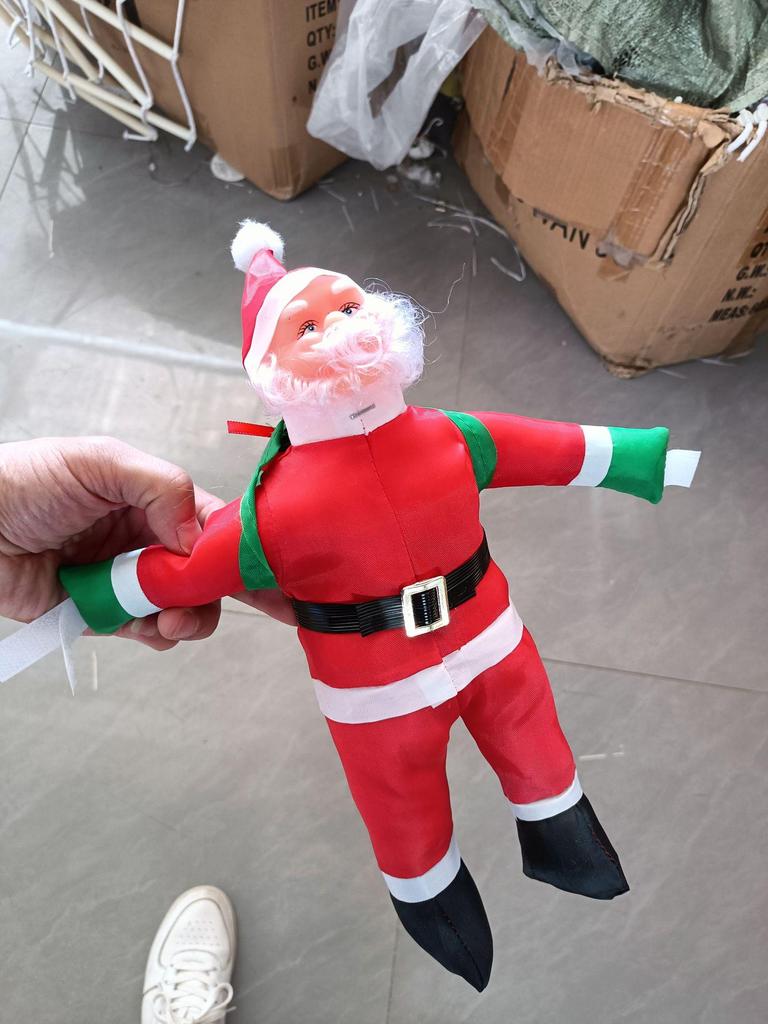 Santa Climbing Ladder Ornament - Window & Tree Decor