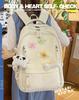 Japanese Style Cute and Versatile Waterproof Backpack for Junior High School Girls - Lightweight, Large Capacity
