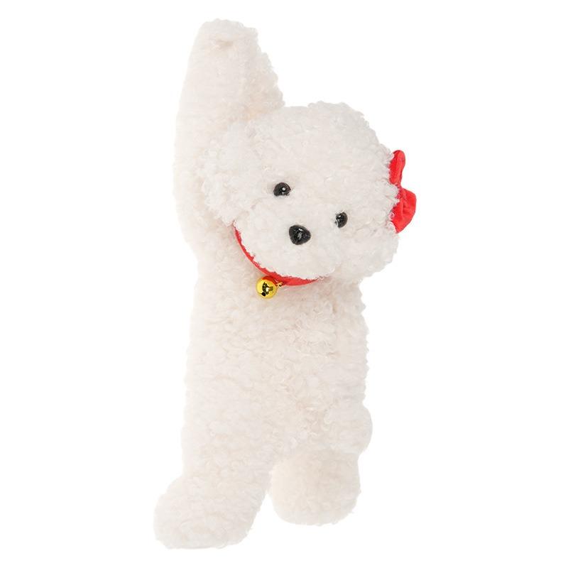 Cute Cartoon Teddy Dog Plush Hanging Tissue Box For Car Home Use
