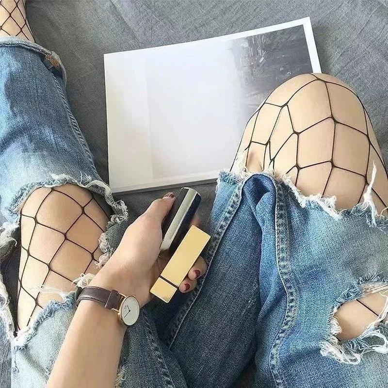 Women Sexy Fishnet Stockings Fish Net Pantyhose Leggings Mesh Nylon Tights Lingerie Skin Thigh High Stocking Hosiery Hot Sell