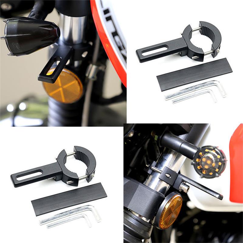Motorcycle Extension Bracket Spotlight External Fixed Lamp Holder lighting extension Fork Handle Bracket Adjustable 20mm-36mm