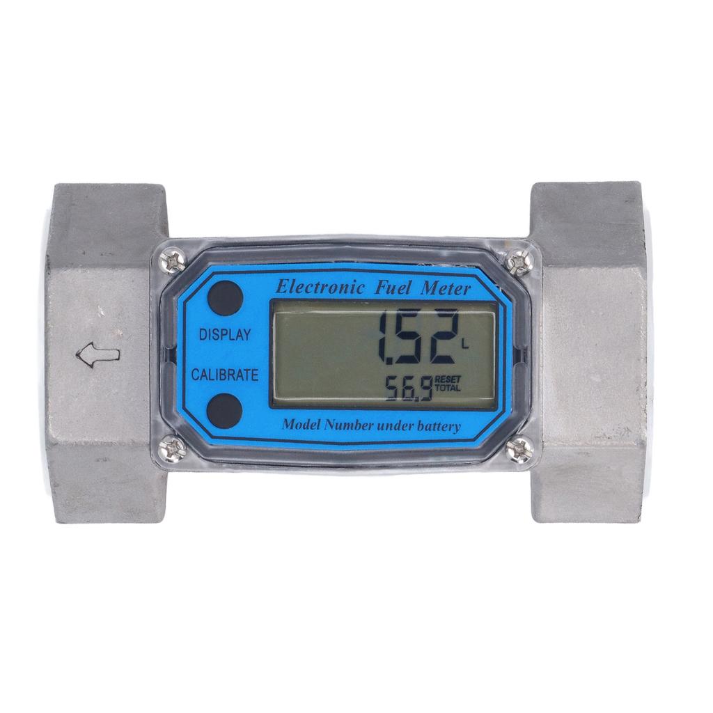 Turbine Flowmeter Digital Electronic Water Fuel Flowmeter Stainless Steel 2in 35‑250L/Min