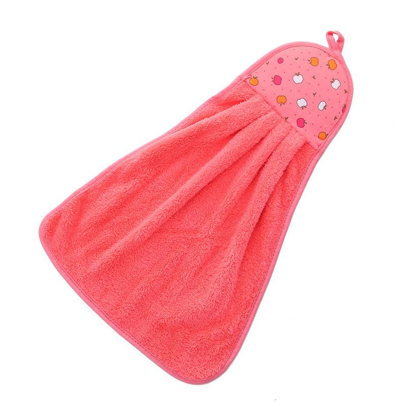 

Впитывающее мультяшное полотенце для рук из кораллового флиса - Милое, с петелькой для подвешивания, Не оставляет ворсинок 30*30cm