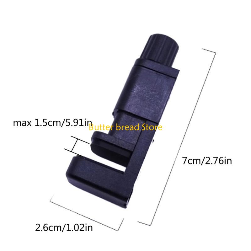 W89C Screen Fastening Clamps Securing Clip with Rubber Pad Adjustable Fixture Tool