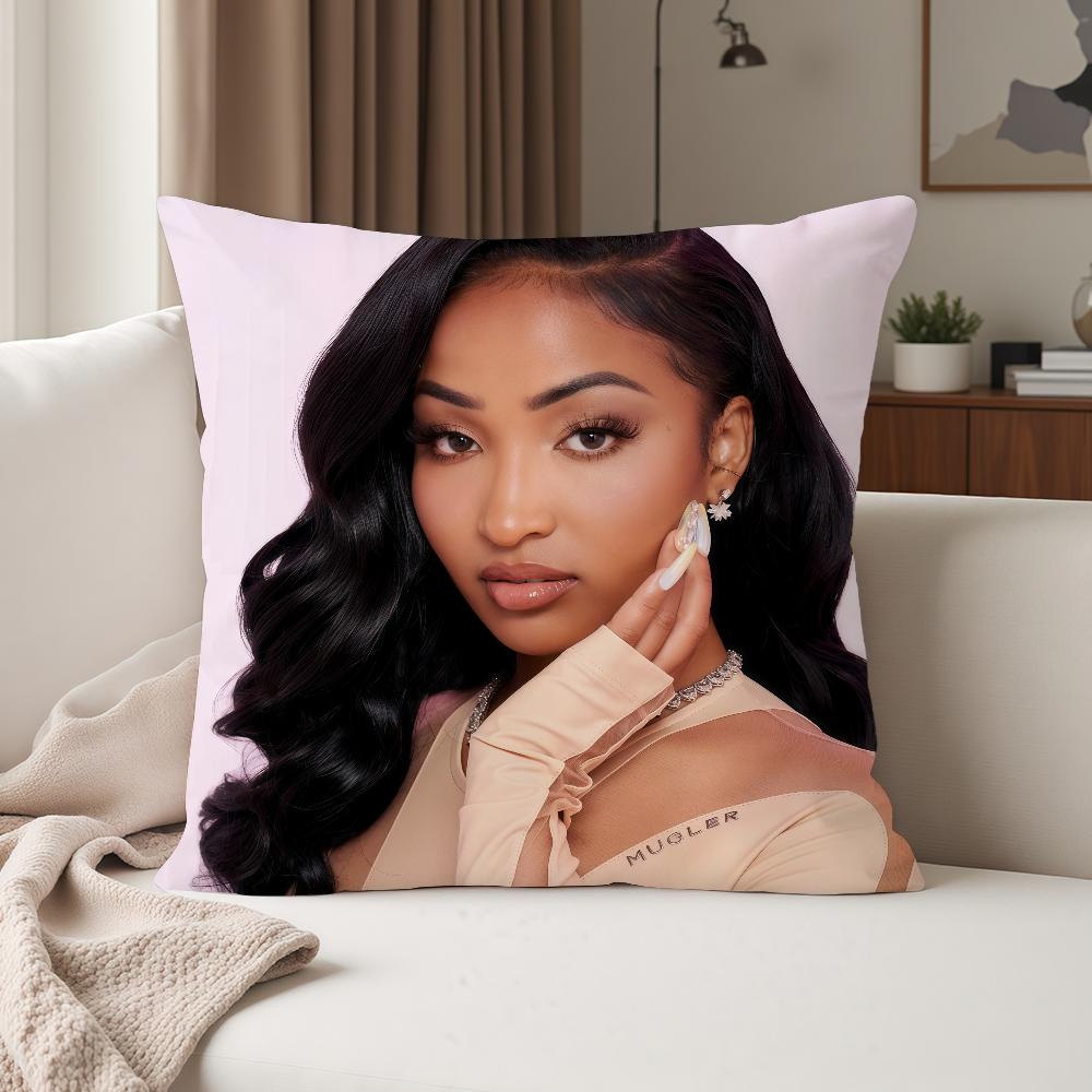 Singer SShenseea Never Gets Late Here Pillow Case Suitable For Bedrooms Living Rooms Cars Home Decoration
