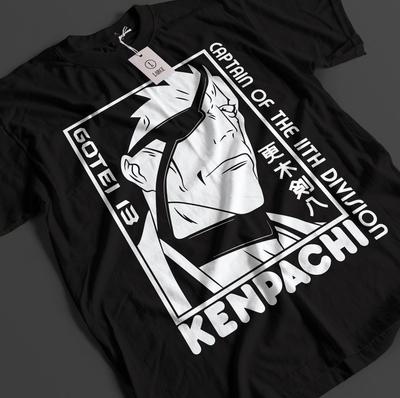 Bleach Anime Shirt Zaraki Kenpachi Tshirt Ichigo Bankai T-Shirt Aizen Unisex Tee