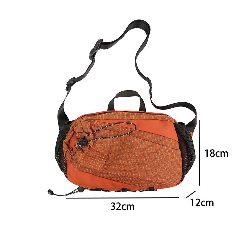 2025 Plaid Nylon Crossbody Bag - Versatile, Lightweight & Unisex for Casual Sports
