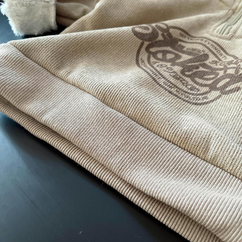 Modisches Herbst-Zweiteiler-Set für Jungen 2025: Lammwolle-Sweatshirt & Cord-Hose