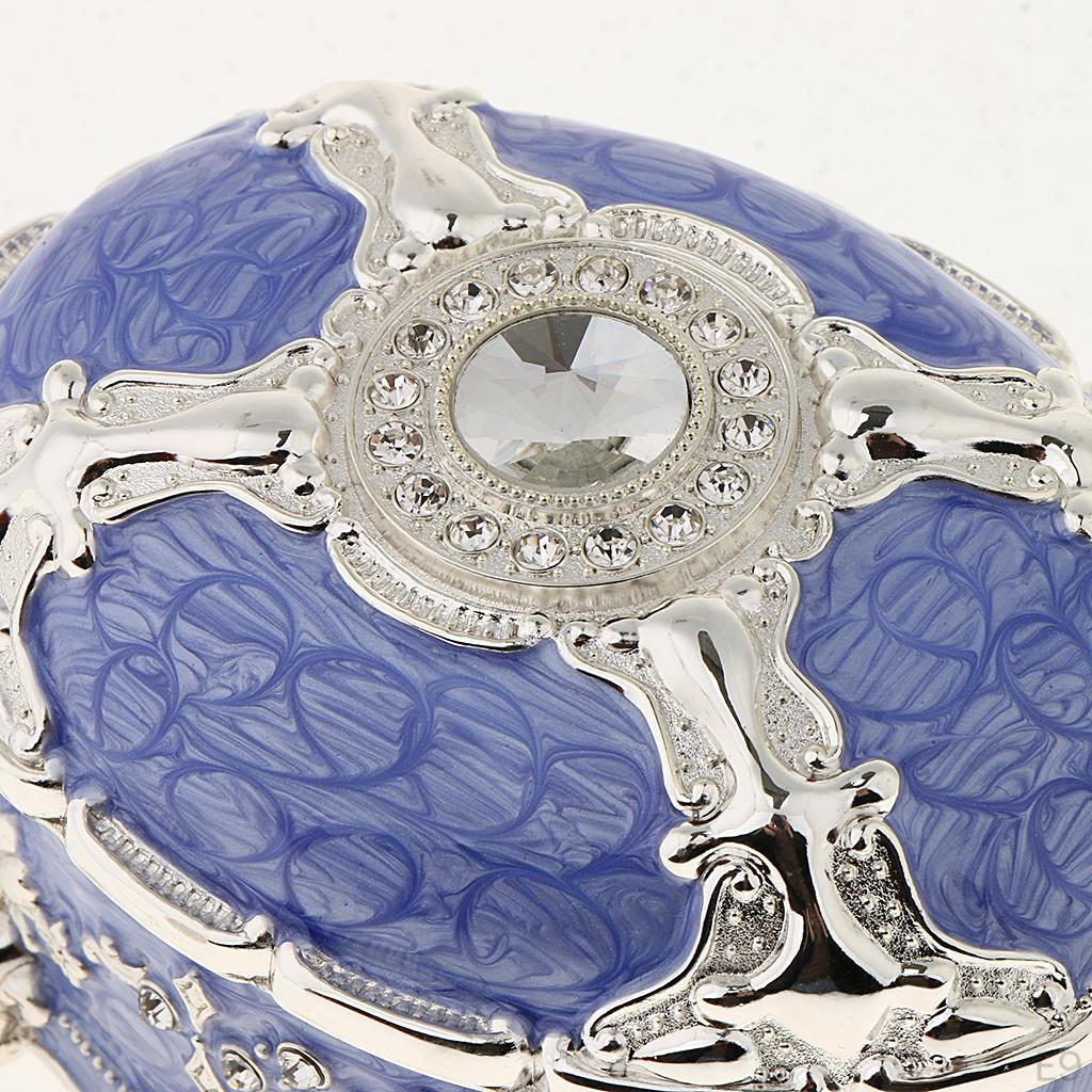 Chest Trinkets Jewelry Box Storage Studs Ring Holder Case