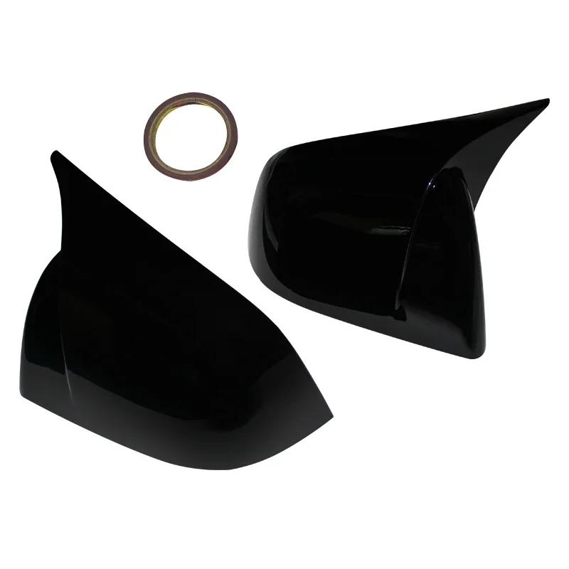 For Tesla Model Y 2019-2025 Rear View Door Wing Side Mirror Cover Caps Shell Case Rearview Cap Exterior Accessories Carbon Fiber