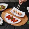 White Melamine Porcelain-Style Snack Plate - Perfect for KTV, Bar, or Restaurant Serving