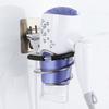 Adhesive Wall Mount Hair Dryer Holder Rack Blower Organizer Shelf Spiral Stand