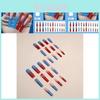 Stunning Shiny Diamond Red Blue Gradient Ocean Bubble Long Pipe Nails For Fashionistas