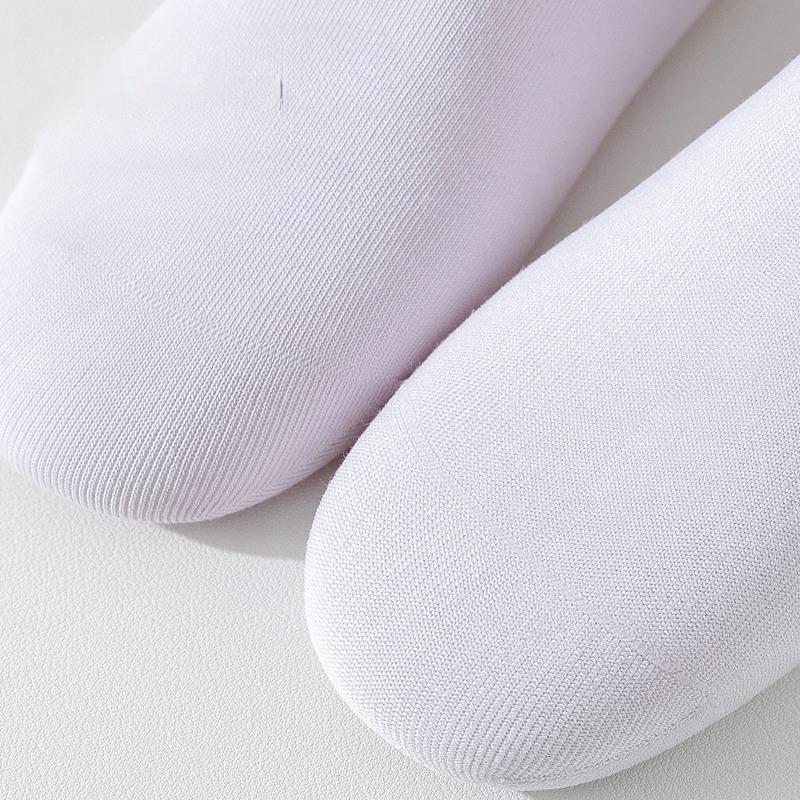 Solid Color Boneless Pile Stockings, Spring and Summer Loose Maternity Socks, Mid-calf Socks, Summer Breathable and Sweat-absorbing Cotton Socks