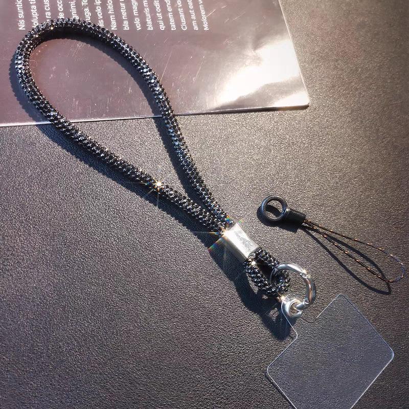 Luxury Mobile Phone  Wrist Straps Glitter  Phone Lanyard Keychain Hanging Anti-Lost Rope