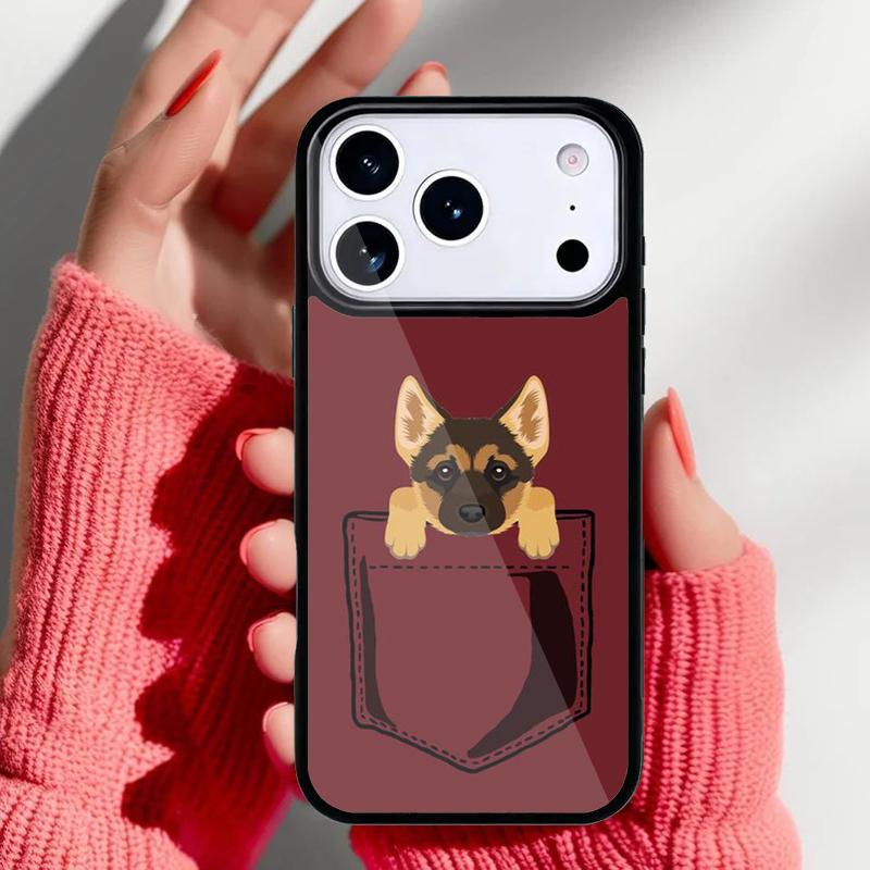 German Shepherd Dog print Phone Case for iPhone 17 16 15 14 13 Pro Max Back Cover for 12 11 Pro Coque