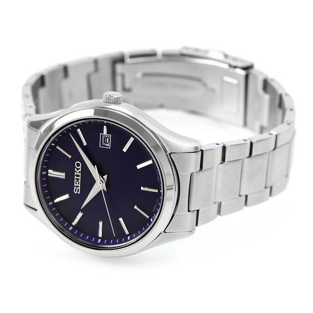 SEIKO Selection Watch Brand Solar SBPX145 Analog Navy Made in Japan Men's