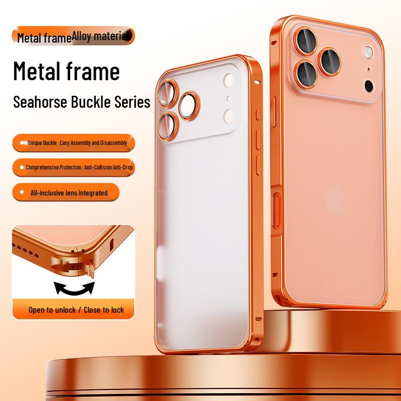 iPhone 17 Pro Max Metal Frame with Heat Dissipation & Full Coverage Lens Protection Standard