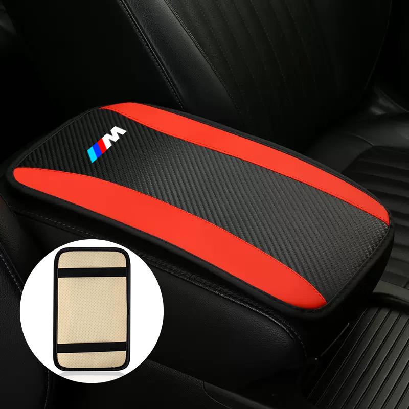Fashion Car Center Console Box Pad Protector Armrest Mat For BMW M Performance E46 E90 E60 F10 F30 E39 E36 F20 E87 G30 E92 E91X5