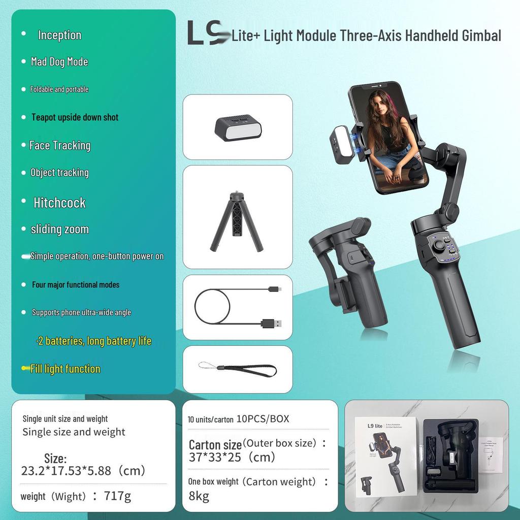 L9Lite Drei-Achsen Handy-Stabilisator für flüssige Fotografie