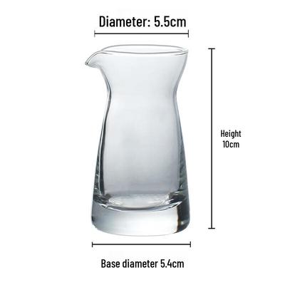 LISM 80ml Transparent Glass Wine Decanter