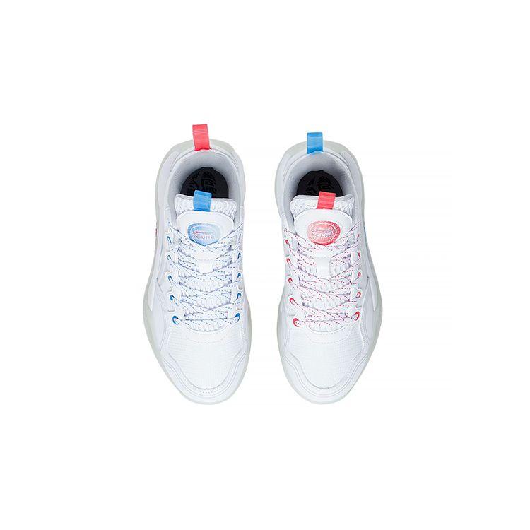 Li Ning Yu Shuai 13 Low Lightweight High Resilience Non-Slip Wear-Resistant Breathable Low-Top Basketball Shoes Kids Basketball Shoes White YKBS058-3