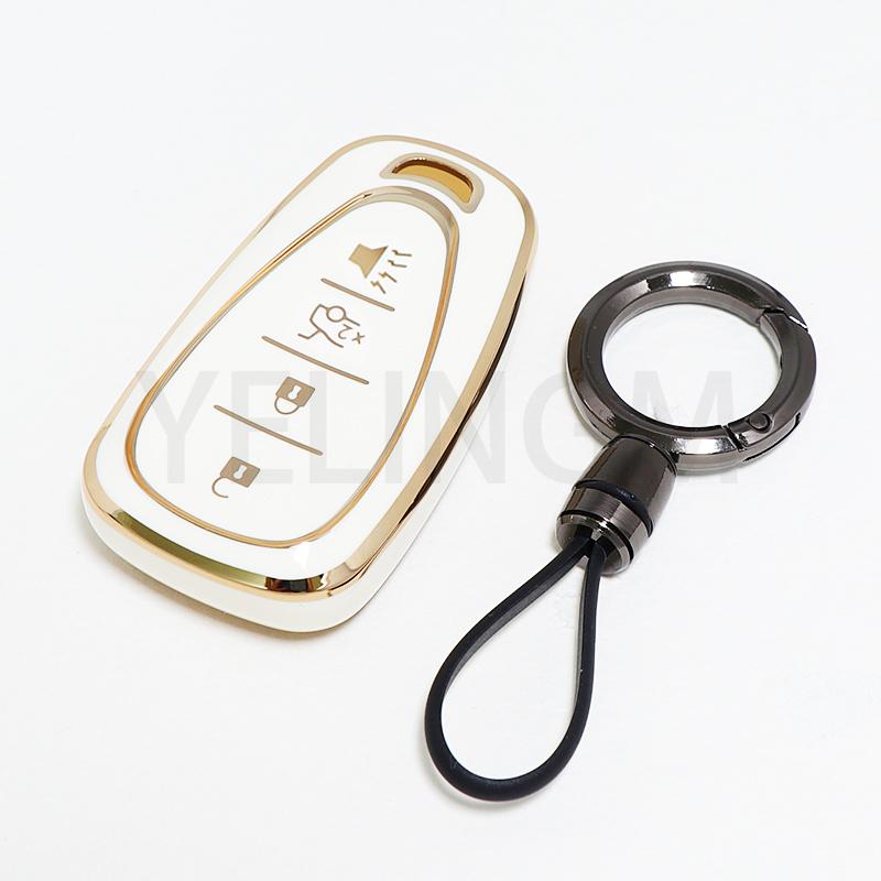 Etui na kluczyk samochodowy dla Chevrolet Chevy Cruze Traverse Spark Equinox Sonic Volt Bolt Malibu Camaro 2/3/4/5 przycisków Auto Shell Fob