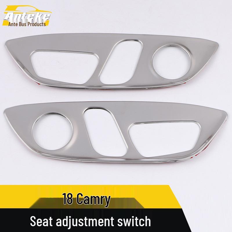 Stainless Steel Seat Adjustment Trim for 18 Camry Models