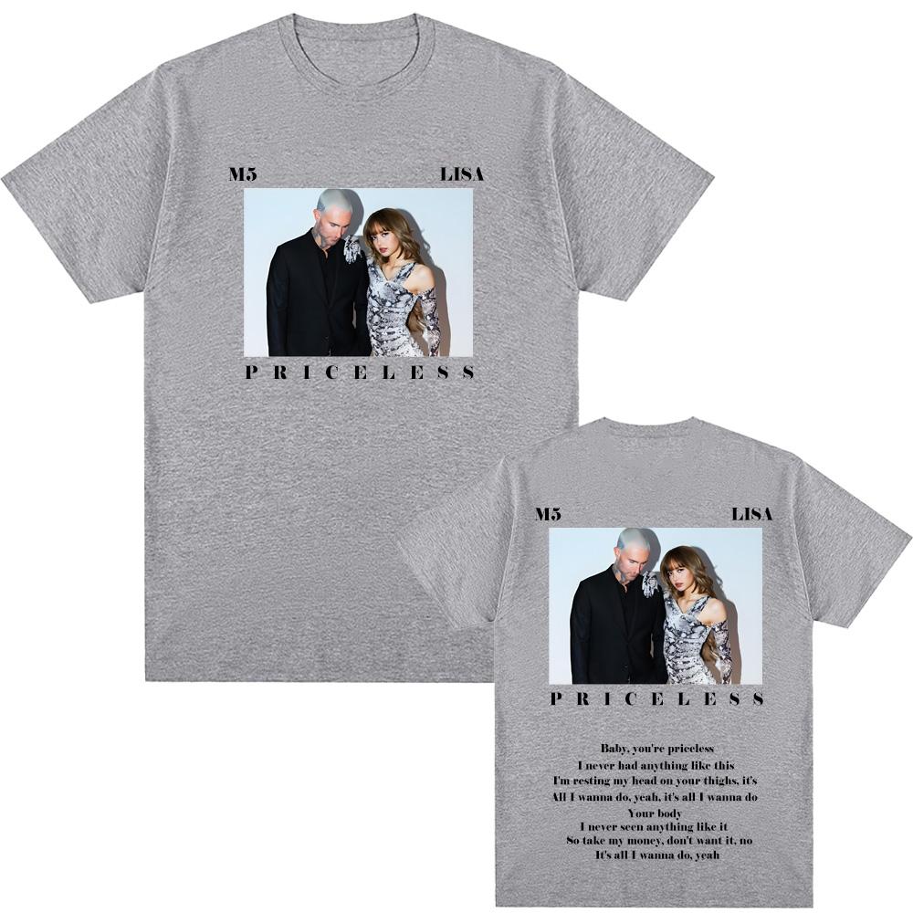 Maroon 5 - Priceless ft. LISA Trička 100% bavlna Pánská Dámská Nová Trička Léto High Street Trička Vysoce Kvalitní Bavlna Měkké Oblečení