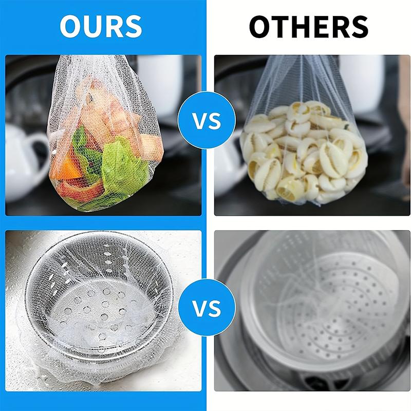 100Pcs/200Pcs Sink Strainer Good Toughness High Density Kitchen Sink Polyester Strainer Strong Load-Bearing Capacity
