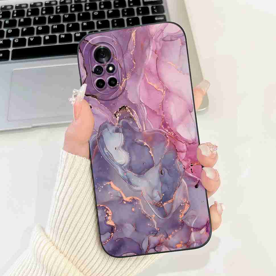 For Huawei Nova 8 Case Cute Painted Cover Soft Silicone Case For Huawei Nova 8 8i 8E Back Cover TPU Fundas Shockproof Bumper