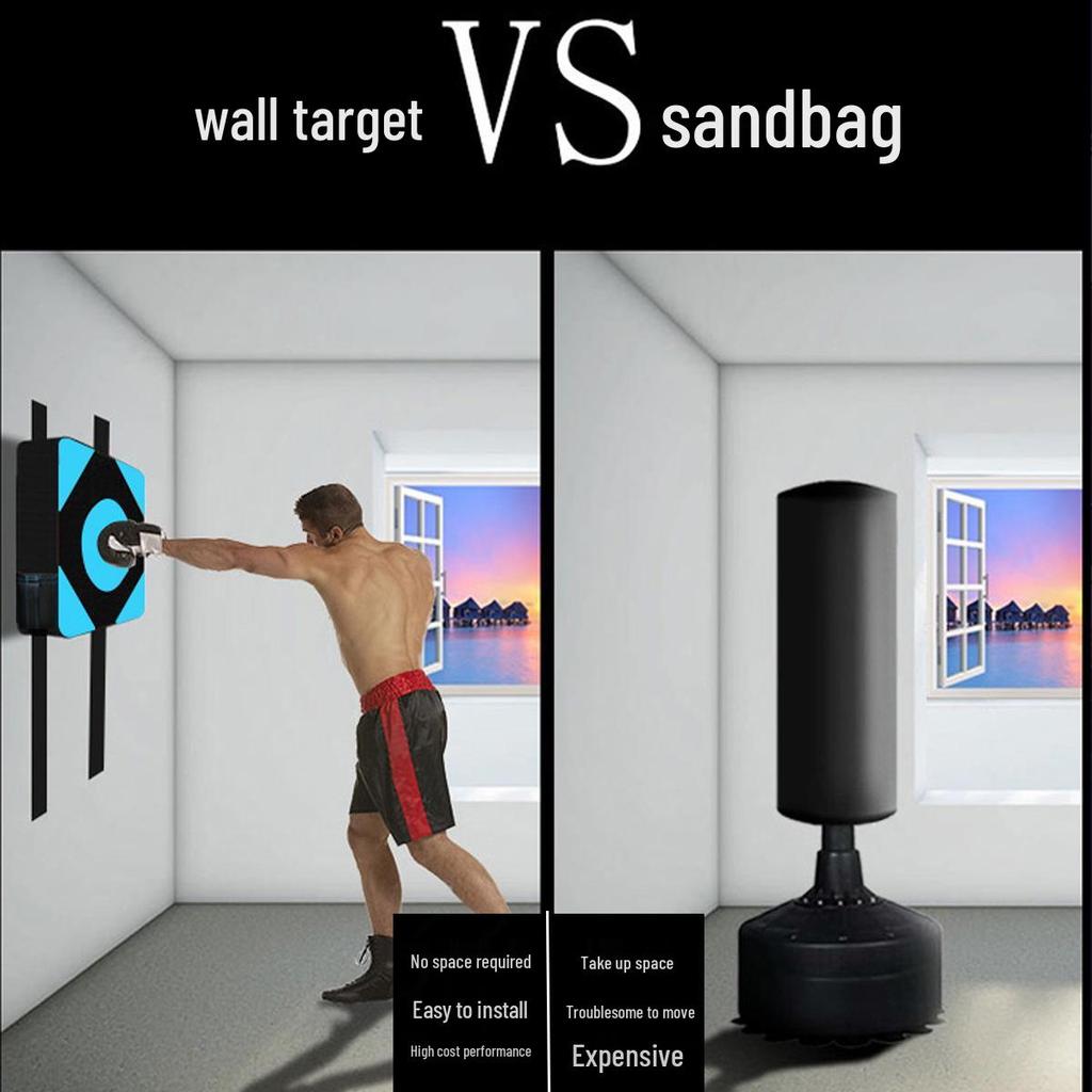 Wall-Mounted Boxing and Wing Chun Training Target for Sanda, Muay Thai, and Home Fitness