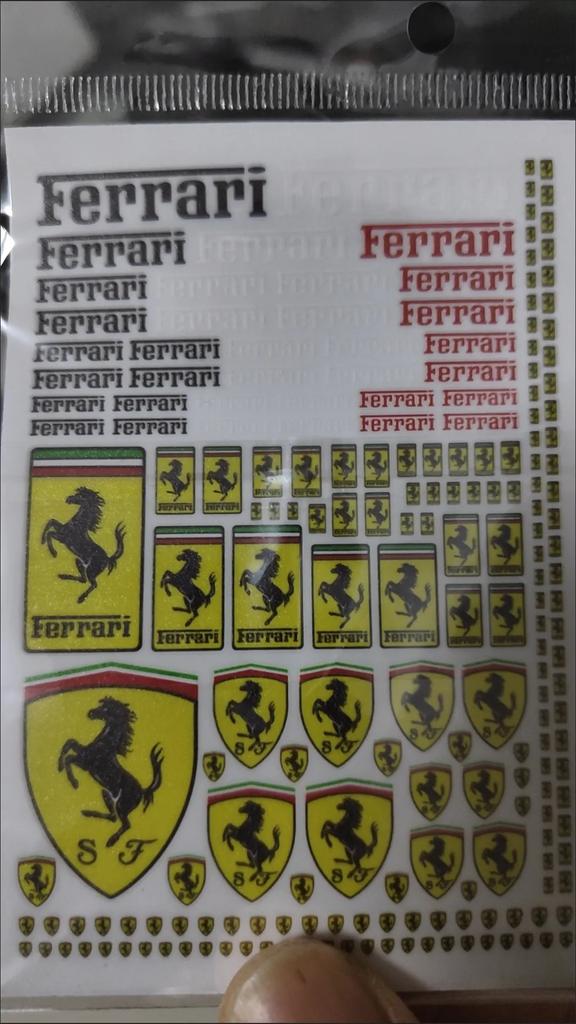 DIY Model Decal For Ferrari Model Car DIY Sticker Decorate For Ferrari 488 Roma Roma Spider 296 488 SF90 360 FF F8 F80 LaFerrari