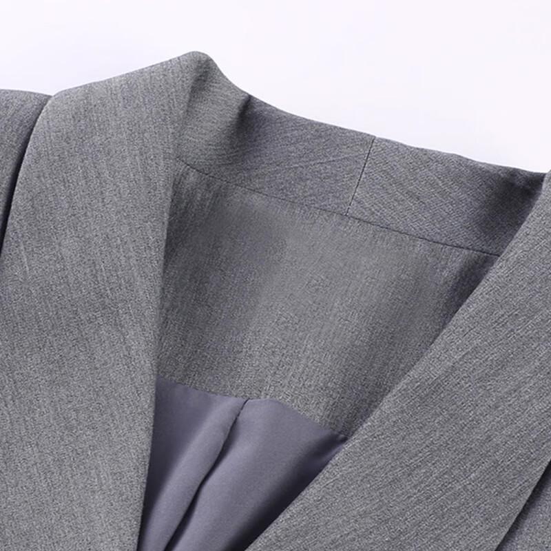 Tluoman Women's Double-Breasted Suit Dress