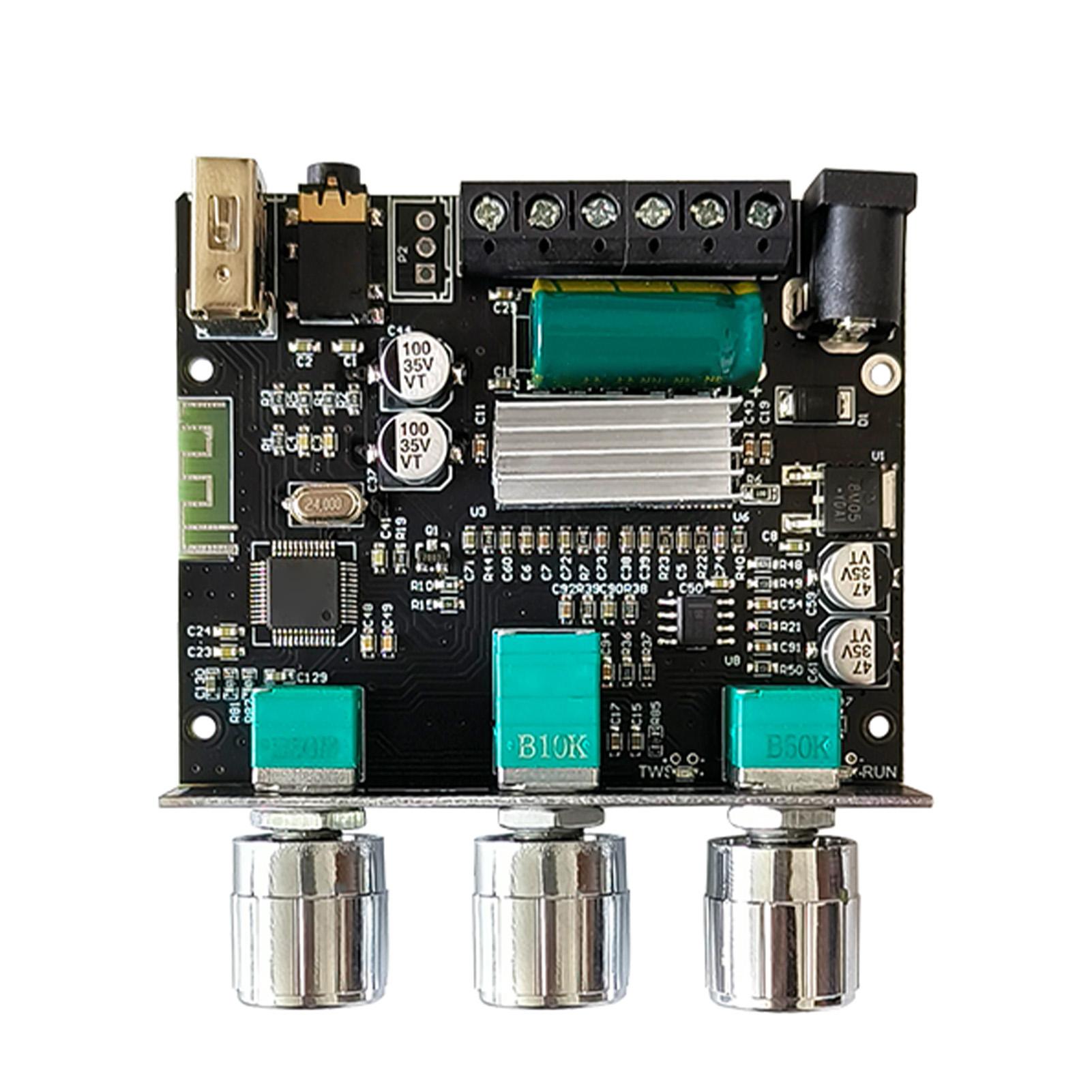 

Amplifier Board Volume Adjustable 2.1 Channel Bluetooth Audio Amp Module for Audio Optimization