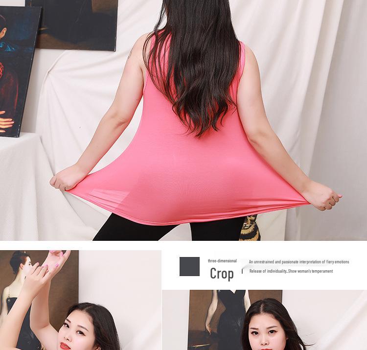 Size Loose Plus Womens Sleeveless Tank Top For Summer Middleaged Elderly Fits Up To 200 Jin