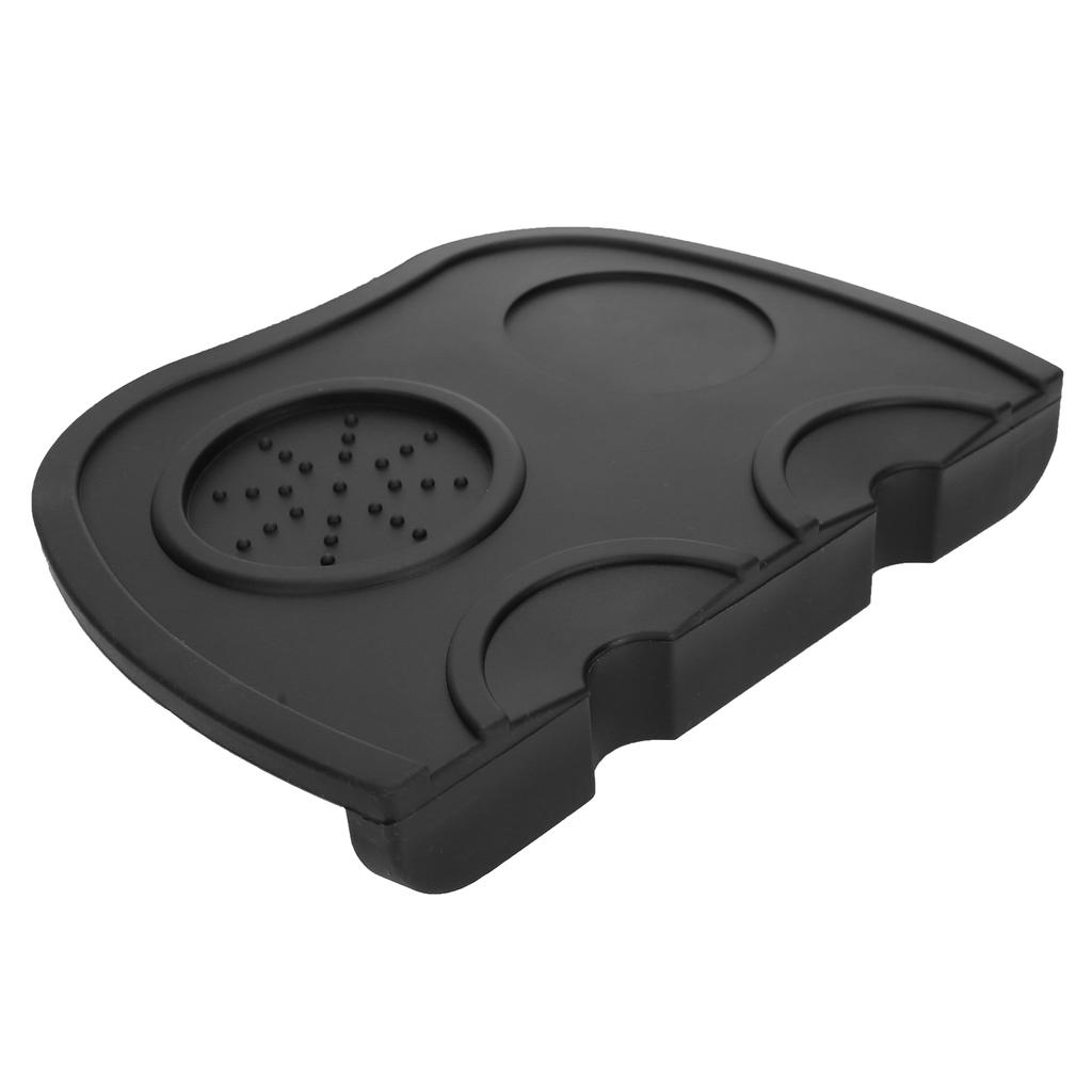 Silicone Coffee Tamper Holder Powder Pad Antiskid Coffee Tamper Mat Coffee Making AccessoriesBlack Large Size